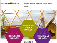 Tablet Screenshot of futurumdomes.com